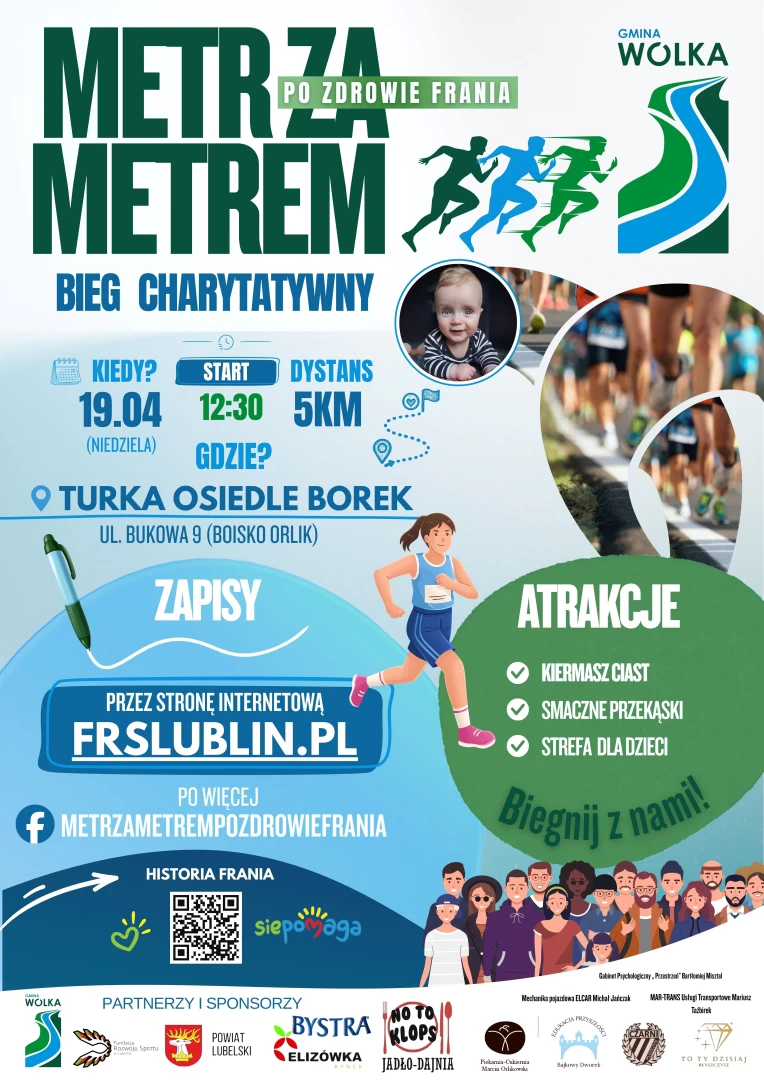 Wpis charytatywny: Razem biegniemy po zdrowie Frania!